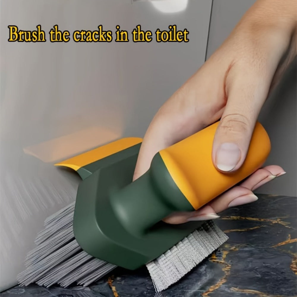 3pcs Portable Crevice and Floor Scrub Brush Set - bathroom, kitchen – alternate design view
