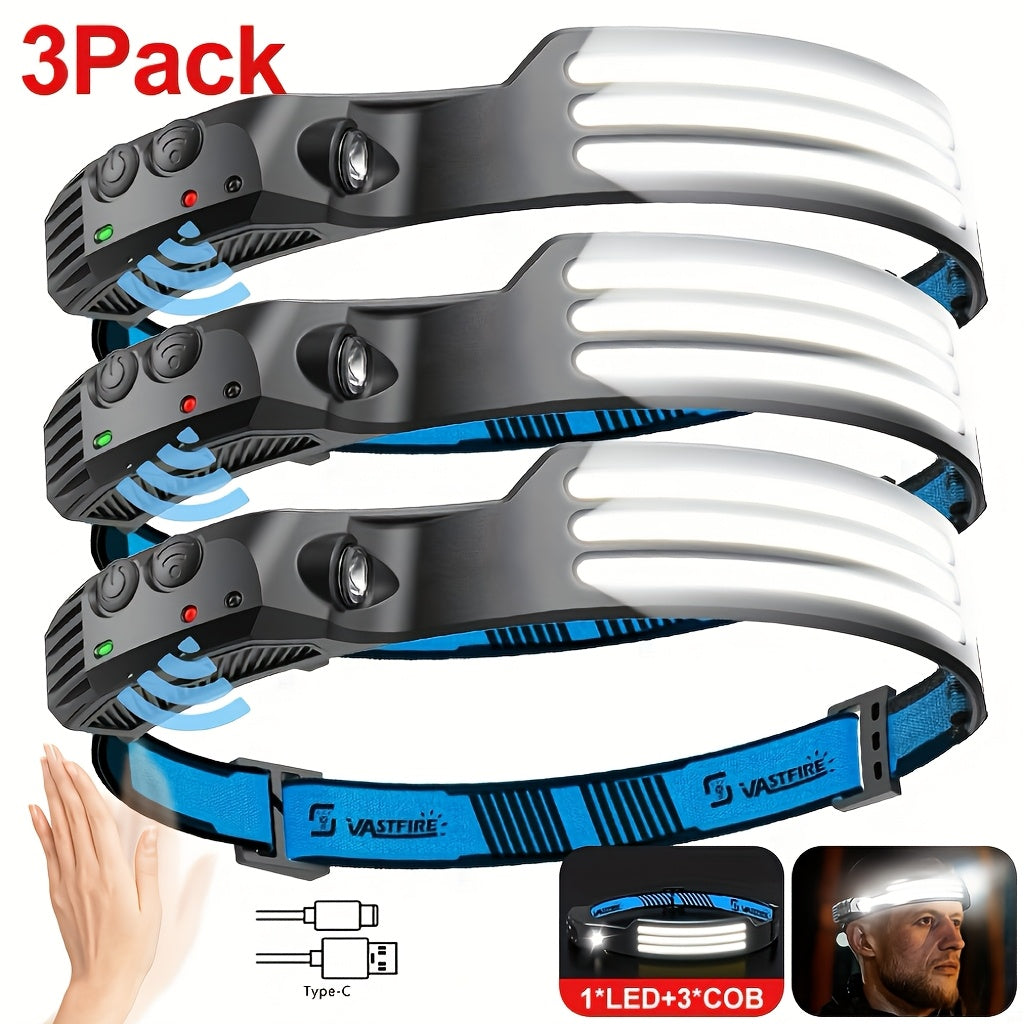 Rechargeable LED Headlamp main product view for Australian shoppers