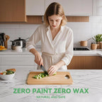 3pcs Reversible Bamboo Cutting Board Set - kitchen food preparation – alternate design view