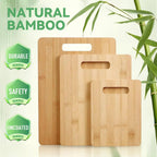 3pcs Reversible Bamboo Cutting Board Set - kitchen food preparation – alternate product view