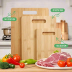 3pcs Reversible Bamboo Cutting Board Set - kitchen food preparation – additional product view 20