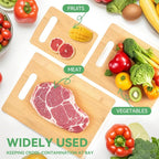 3pcs Reversible Bamboo Cutting Board Set - kitchen food preparation – feature reference