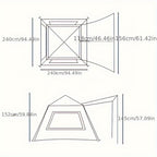 4–5 Person Pop-Up Camping Tent – 240cm Family Shelter – additional product view