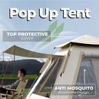 4–5 Person Pop-Up Camping Tent – 240cm Family Shelter – alternate design view