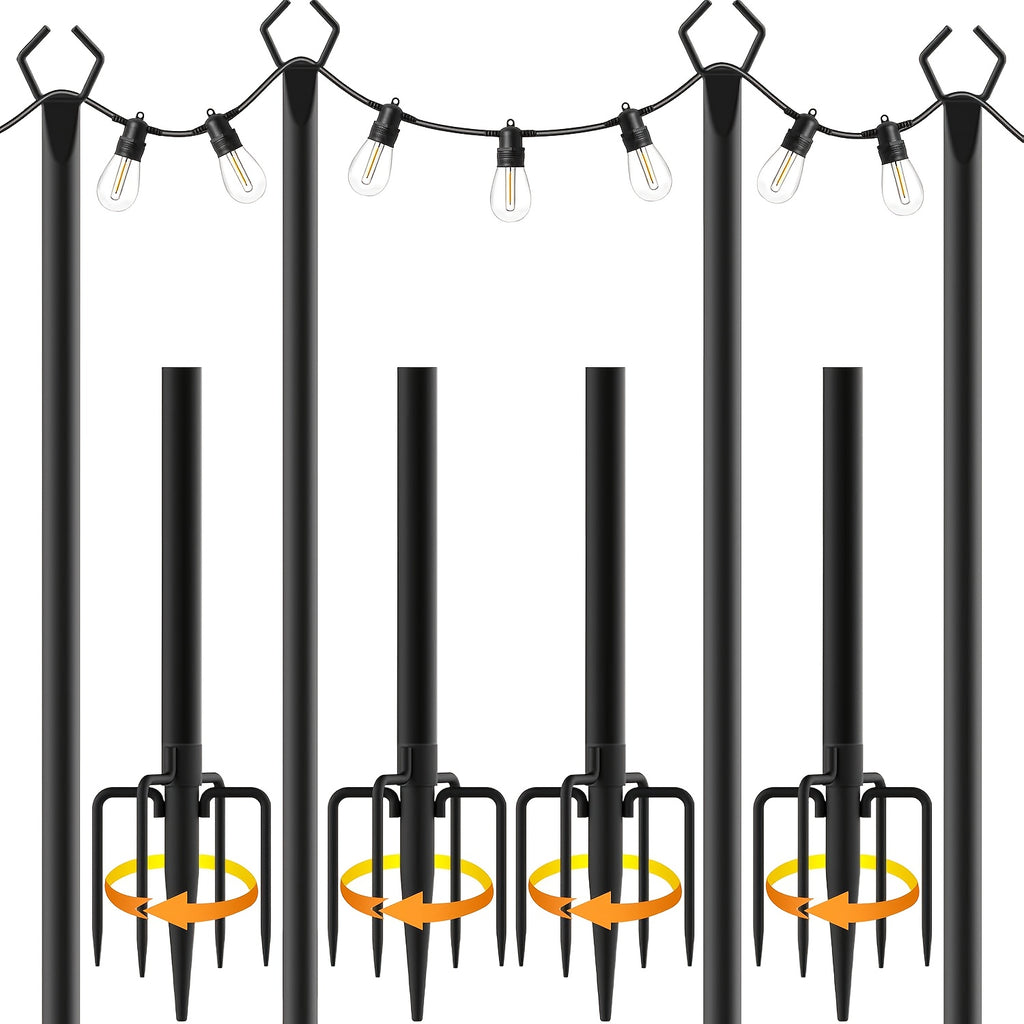 4 Pack Outdoor String Light Poles product detail 2