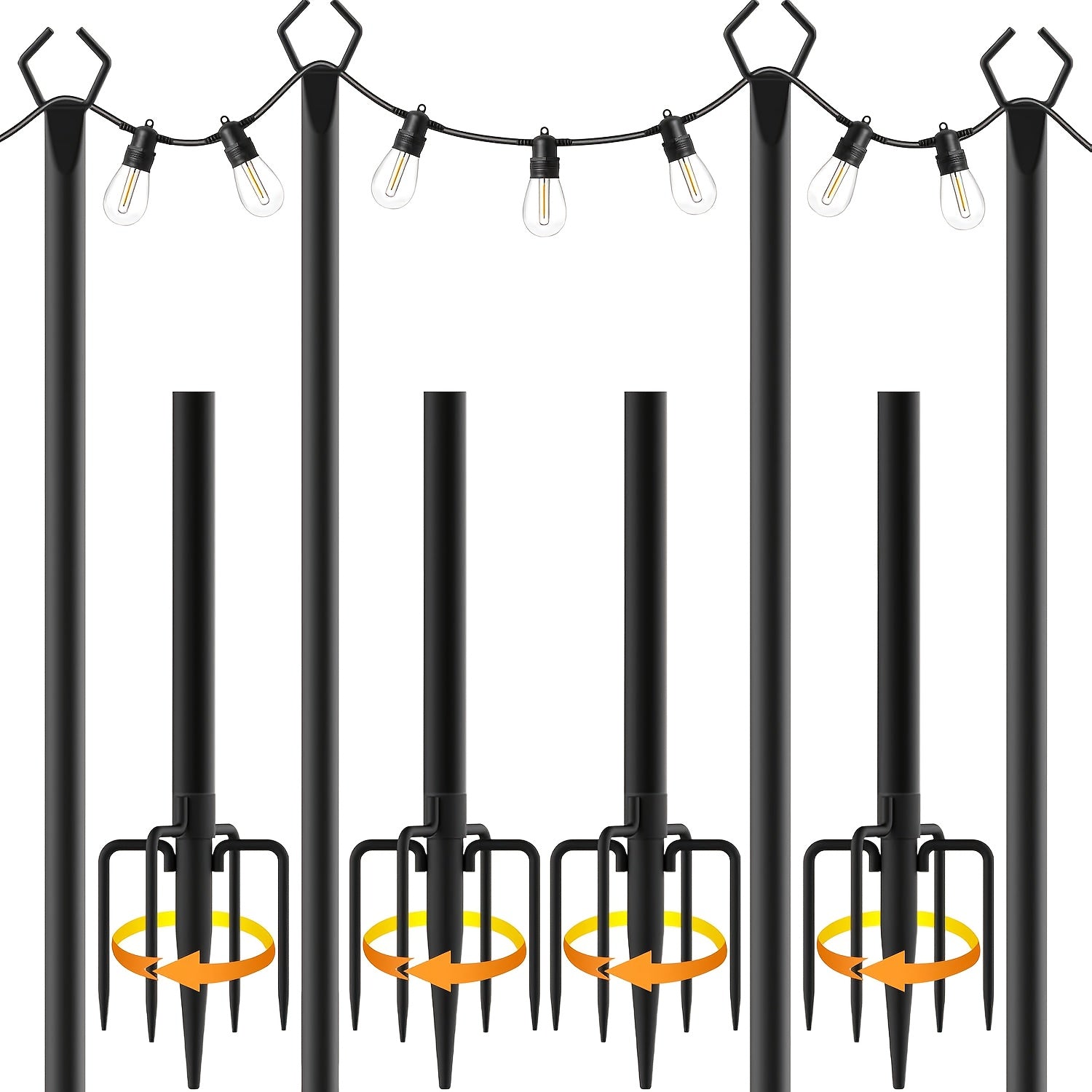 4 Pack Outdoor String Light Poles product detail 2