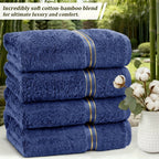 4-Piece Bamboo Cotton Bath Towel Set product detail 6