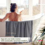 4-Piece Bamboo Cotton Bath Towel Set product detail 7