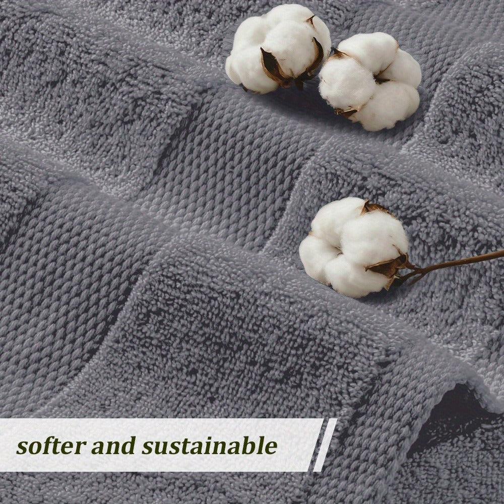 4-Piece Bamboo Cotton Bath Towel Set product detail 10