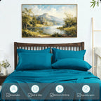 4-Piece Bamboo Deep-Pocket Bed Sheet Set - bedrooms, guest rooms and – additional product view 11