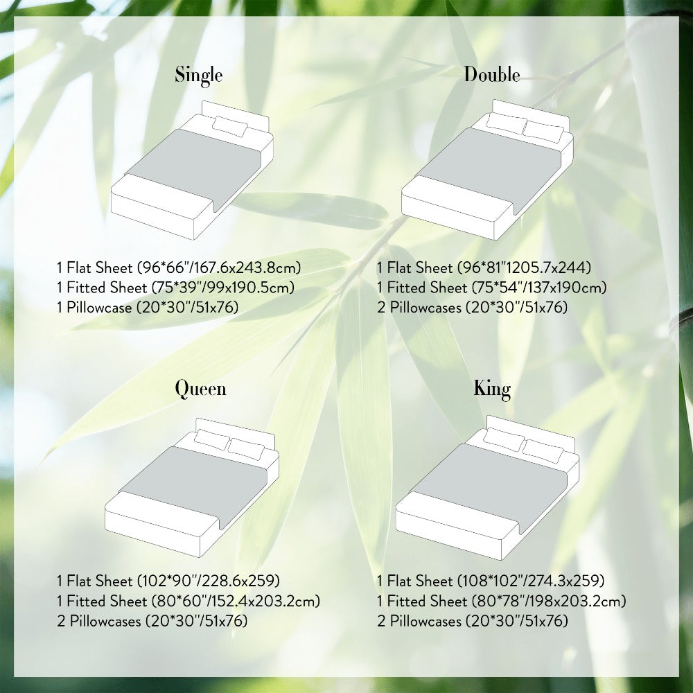 4-Piece Bamboo Deep-Pocket Bed Sheet Set - bedrooms, guest rooms and – additional product view 15