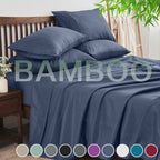4-Piece Bamboo Deep-Pocket Bed Sheet Set - bedrooms, guest rooms and – feature reference