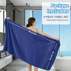 4-Piece Cotton Bath Towel Set product detail 4