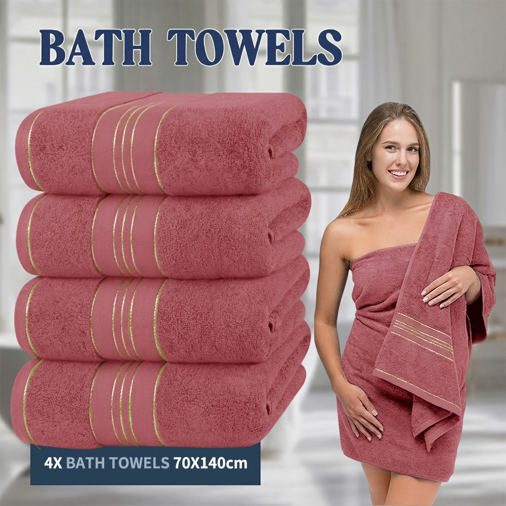 4-Piece Cotton Bath Towel Set product detail 11