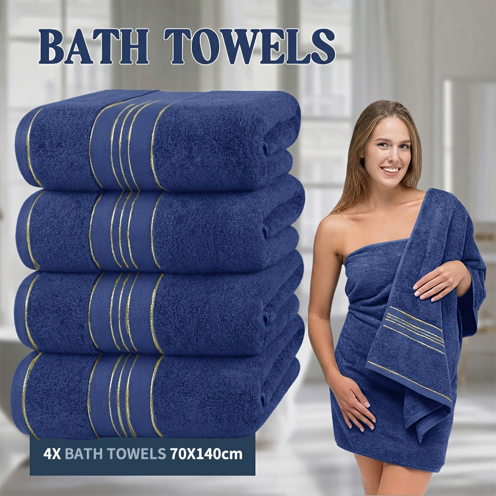4-Piece Cotton Bath Towel Set product detail 12