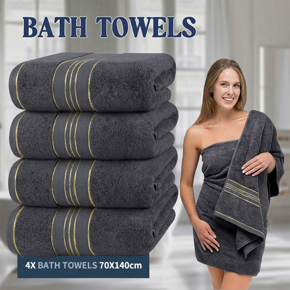 4-Piece Cotton Bath Towel Set product detail 14