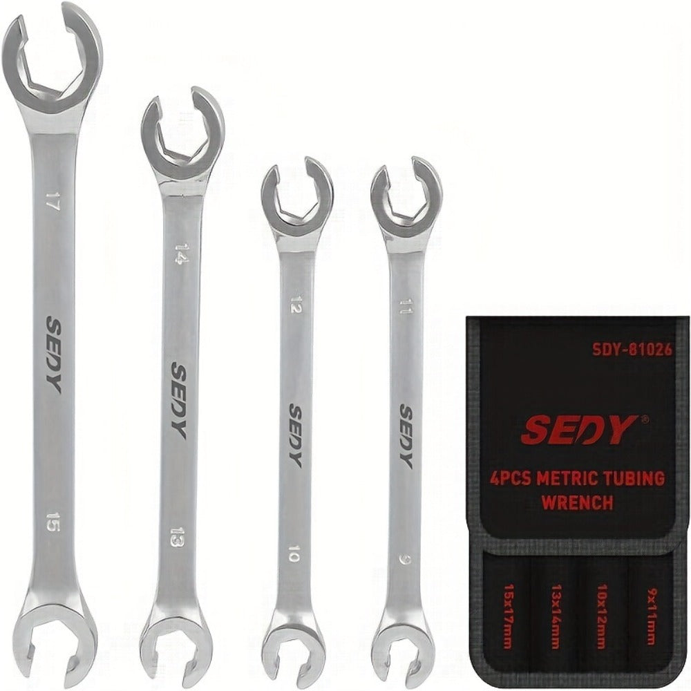 4-Piece Metric Wrench Set for home and workshop projects