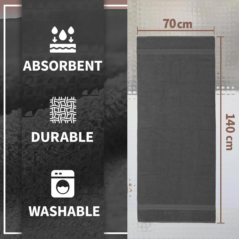 4-Piece Quick-Dry Cotton Bath Towel Set product detail 4