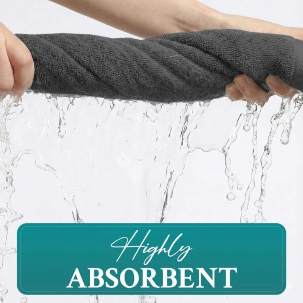 4-Piece Quick-Dry Cotton Bath Towel Set product detail 10