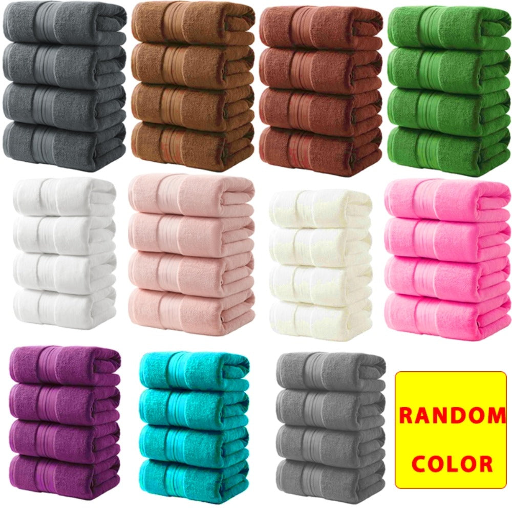4-Piece Quick-Dry Cotton Bath Towel Set product detail 9