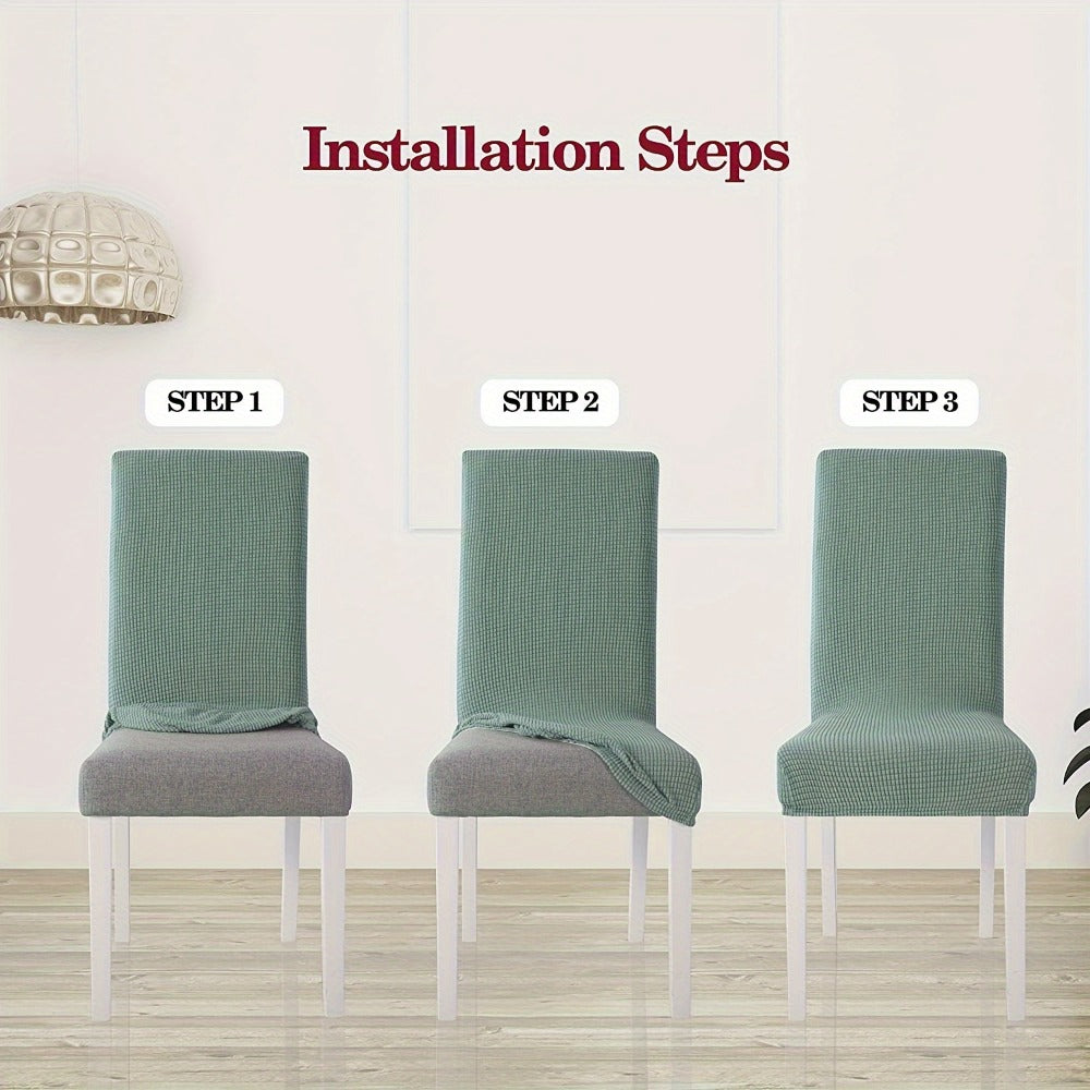 4-Piece Stretch Dining Chair Cover product detail 8