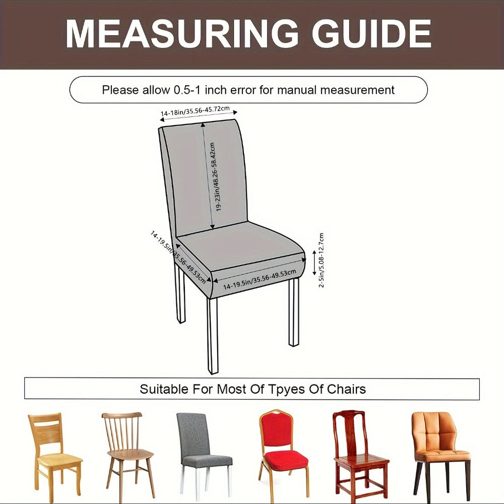 4-Piece Stretch Dining Chair Cover product detail 4