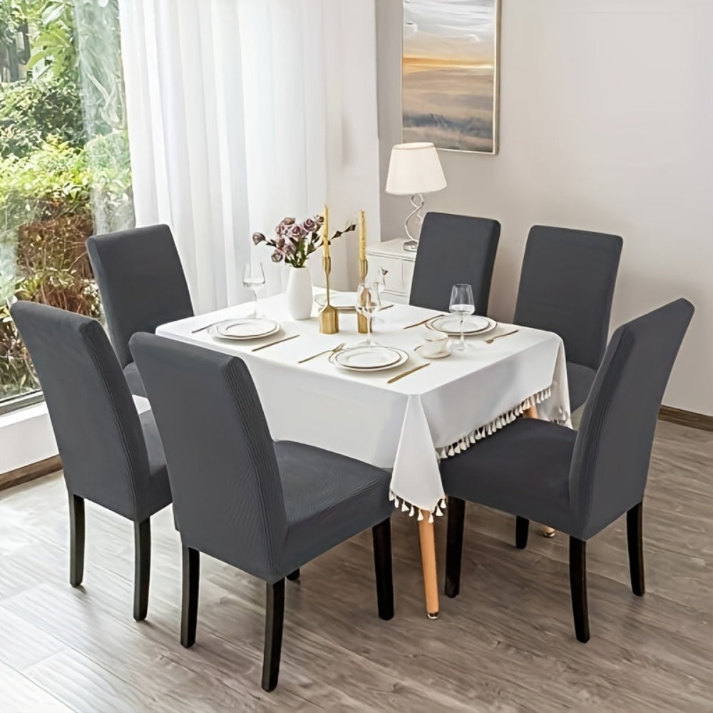 4-Piece Stretch Dining Chair Cover product detail 12