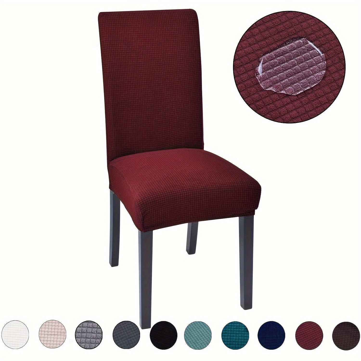 4-Piece Stretch Dining Chair Cover product detail 21