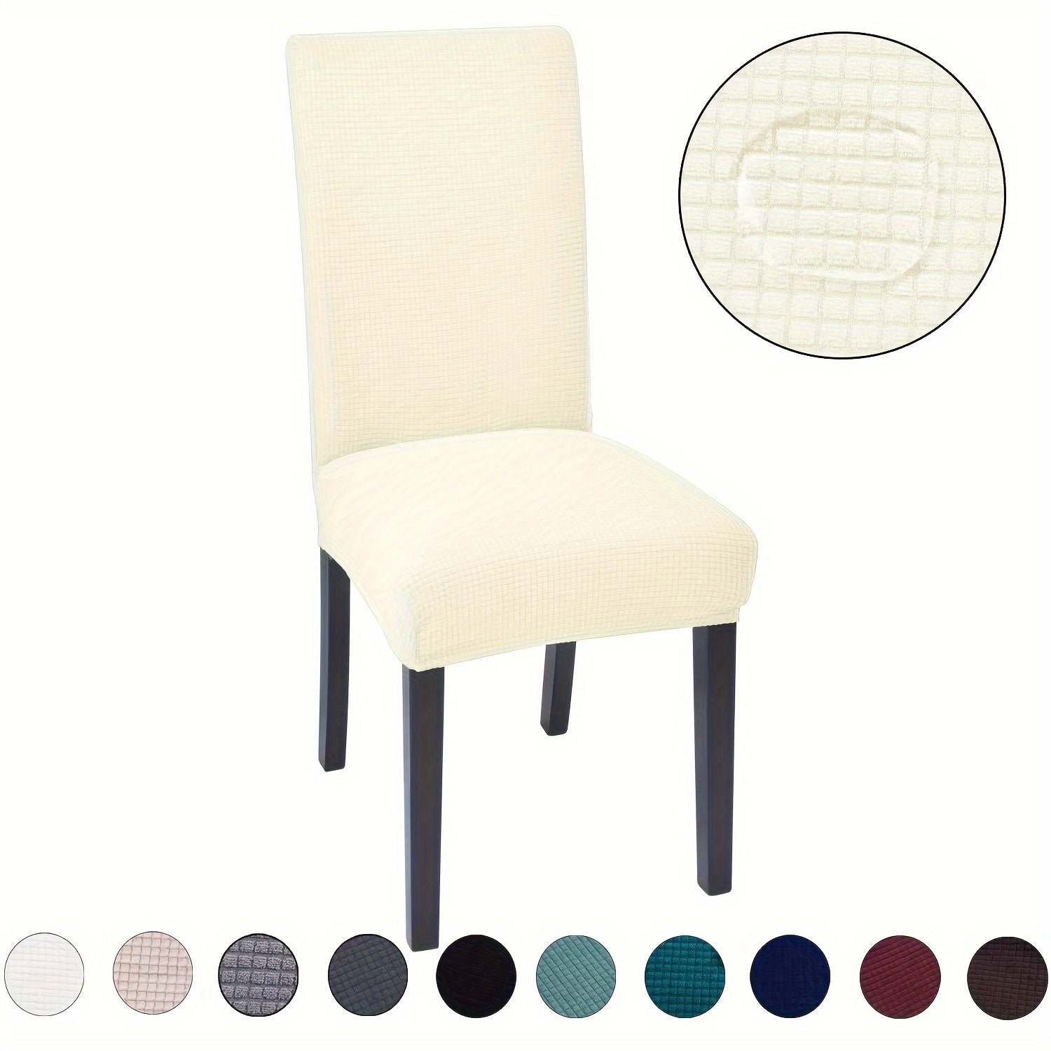 4-Piece Stretch Dining Chair Cover product detail 23