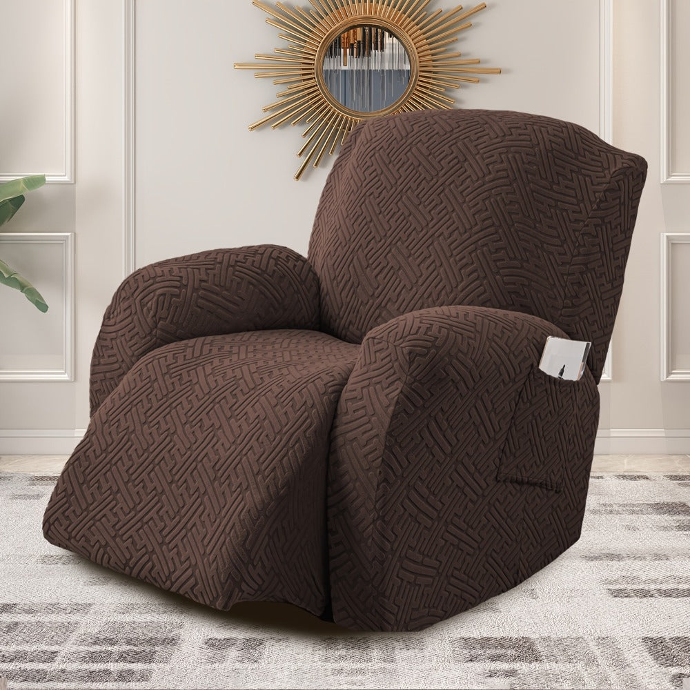 4-Piece Stretch Recliner Cover Set – Washable Spandex Protector – additional product view 10