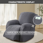 4-Piece Stretch Recliner Cover Set – Washable Spandex Protector – additional product view 13