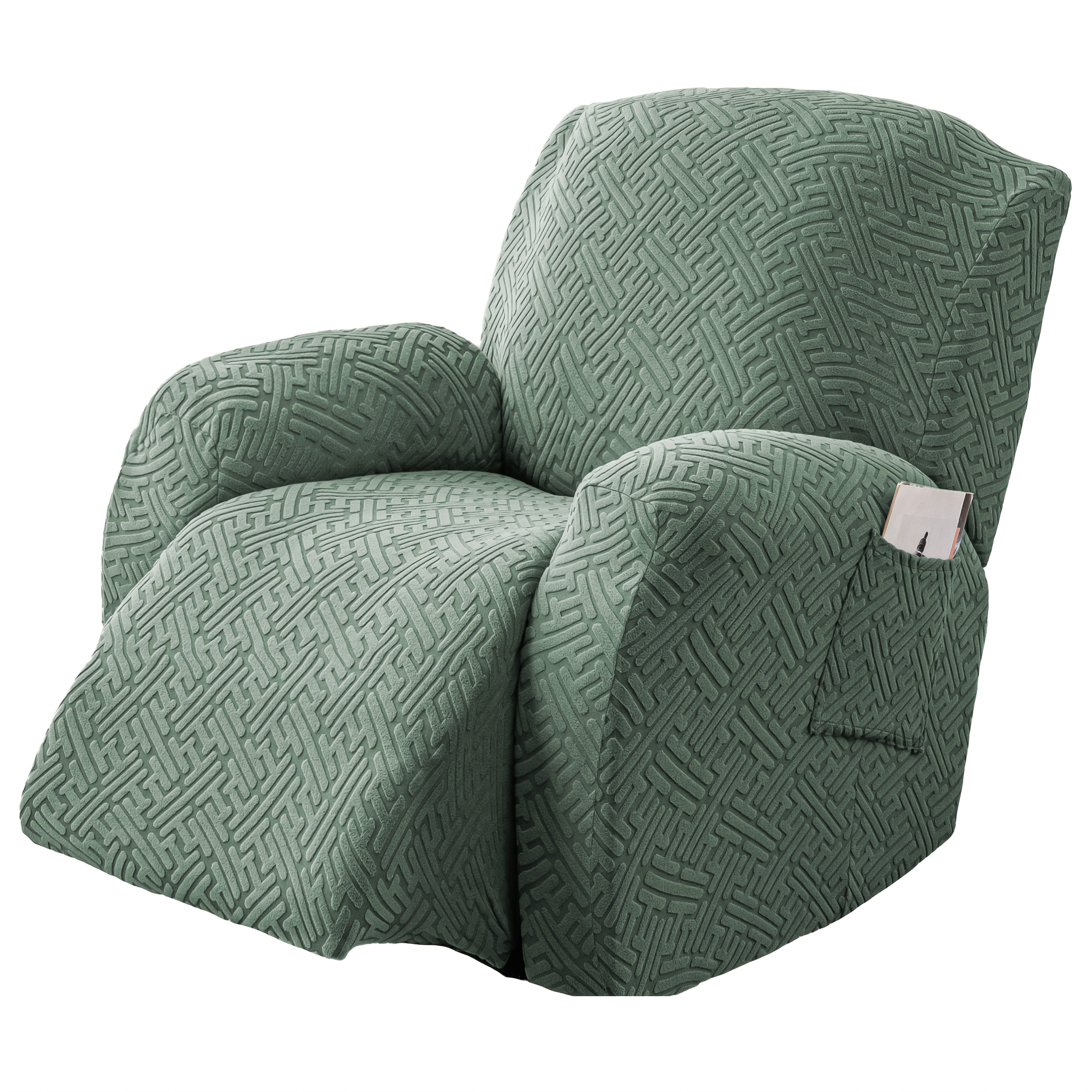 4-Piece Stretch Recliner Cover Set – Washable Spandex Protector – additional product view 19