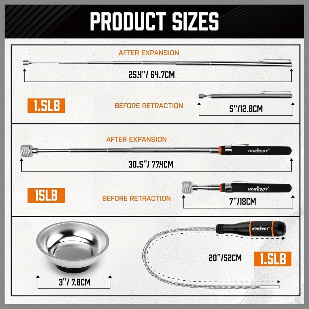 4-Piece Telescopic Magnetic Pickup Tool product detail 4