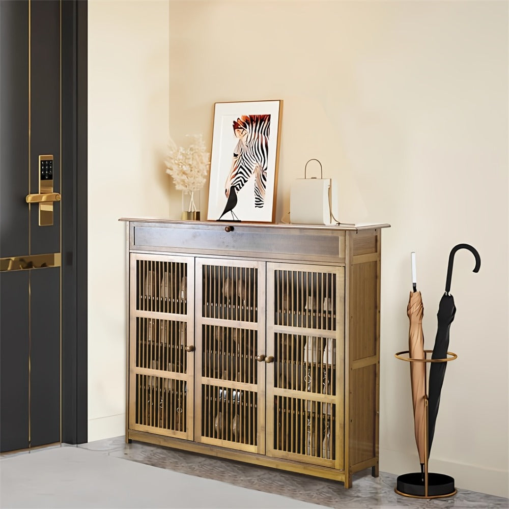 4-Tier Bamboo Shoe Storage Cabinet for organised Australian homes