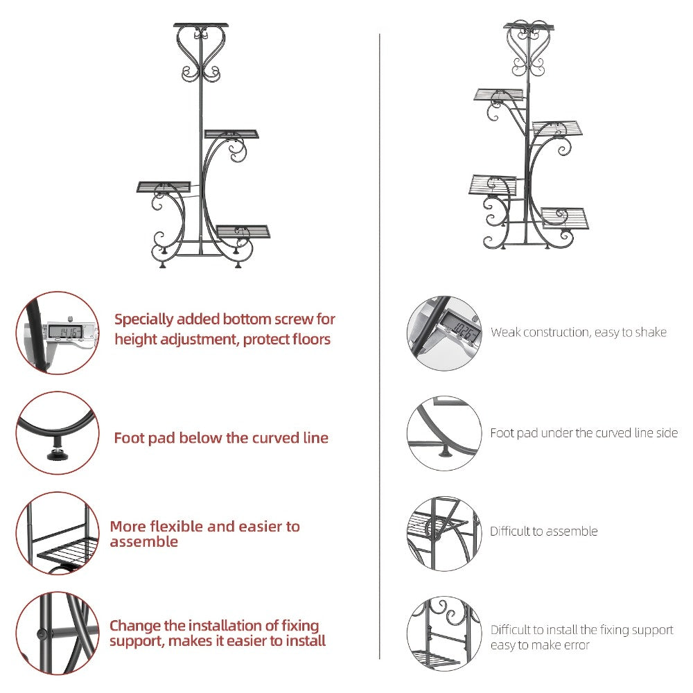4-Tier Metal Plant Stand product detail 8