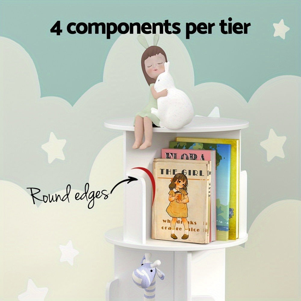 4-Tier Rotating Display Bookshelf detail view 7 for Australian shoppers