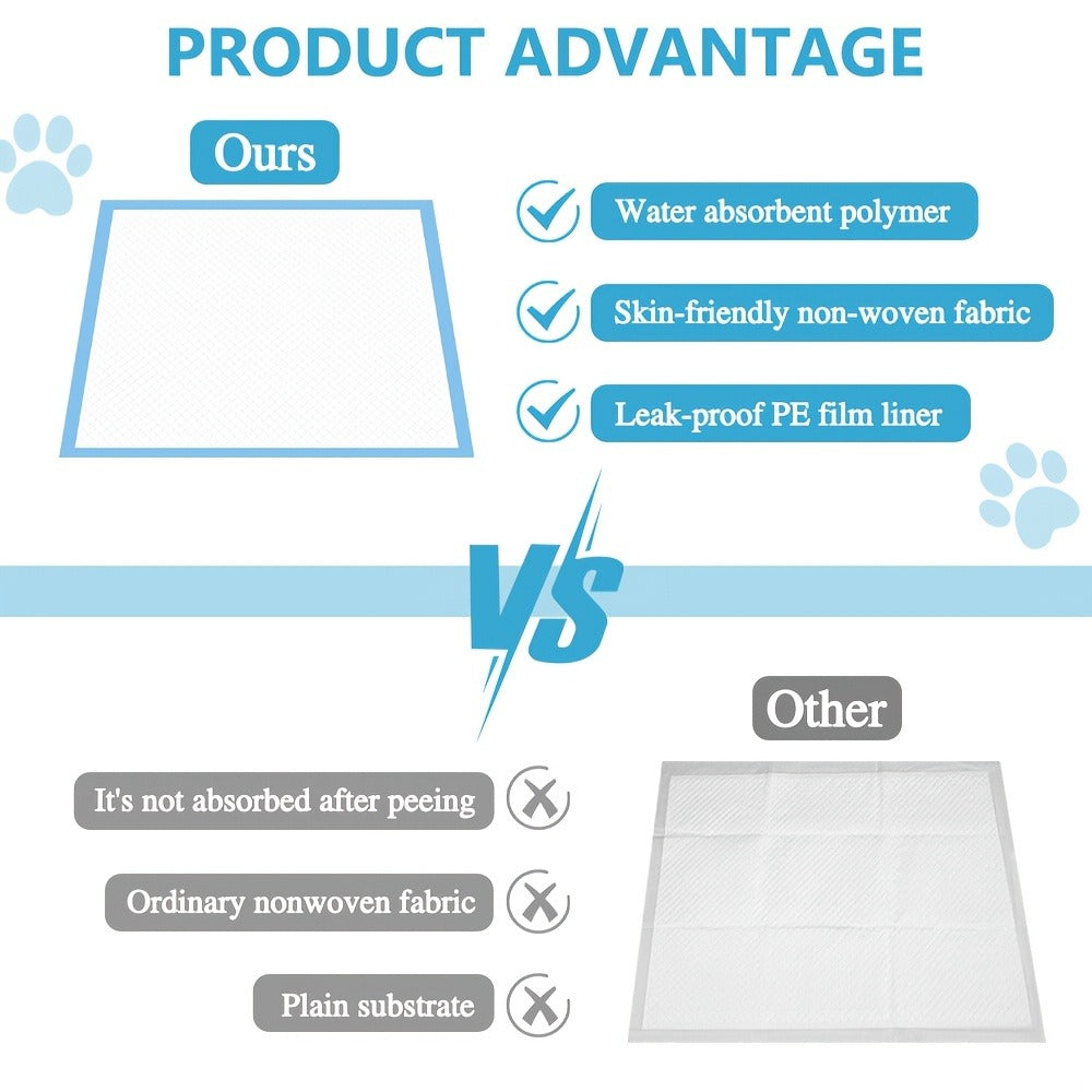 40-Piece Pet Training Pad Pack – Practical design – alternate design view