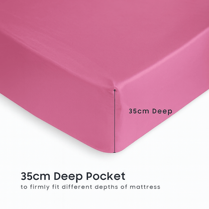 4pcs Bed Sheet Set - Ultra Soft - Super Cooling & Soft Bed Sheets - Fitted Sheet Deep Pocket Up to 35cm - Hotel-Quality Bedding Sheets Set - GREAT GIFTS