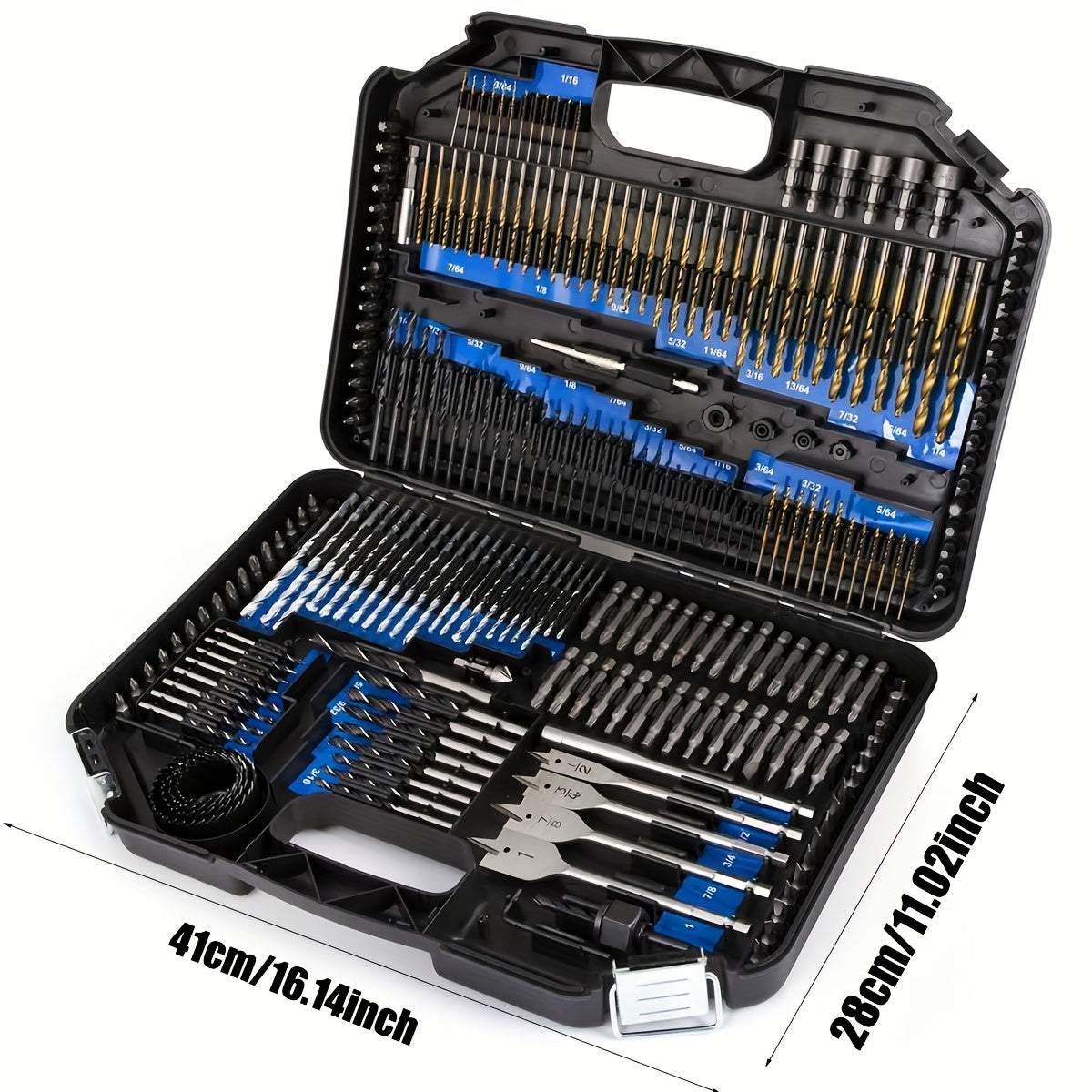 Drill Bit Set, 246pcs For Cordless Drill, Drill Driver Bit Set For Wood, Metal, Masonry, Cement And Screwdriver Bits Set Combo Kit