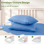 40cm Bamboo Deep-Pocket Bed Sheet Set - bedrooms, guest rooms and – product detail angle