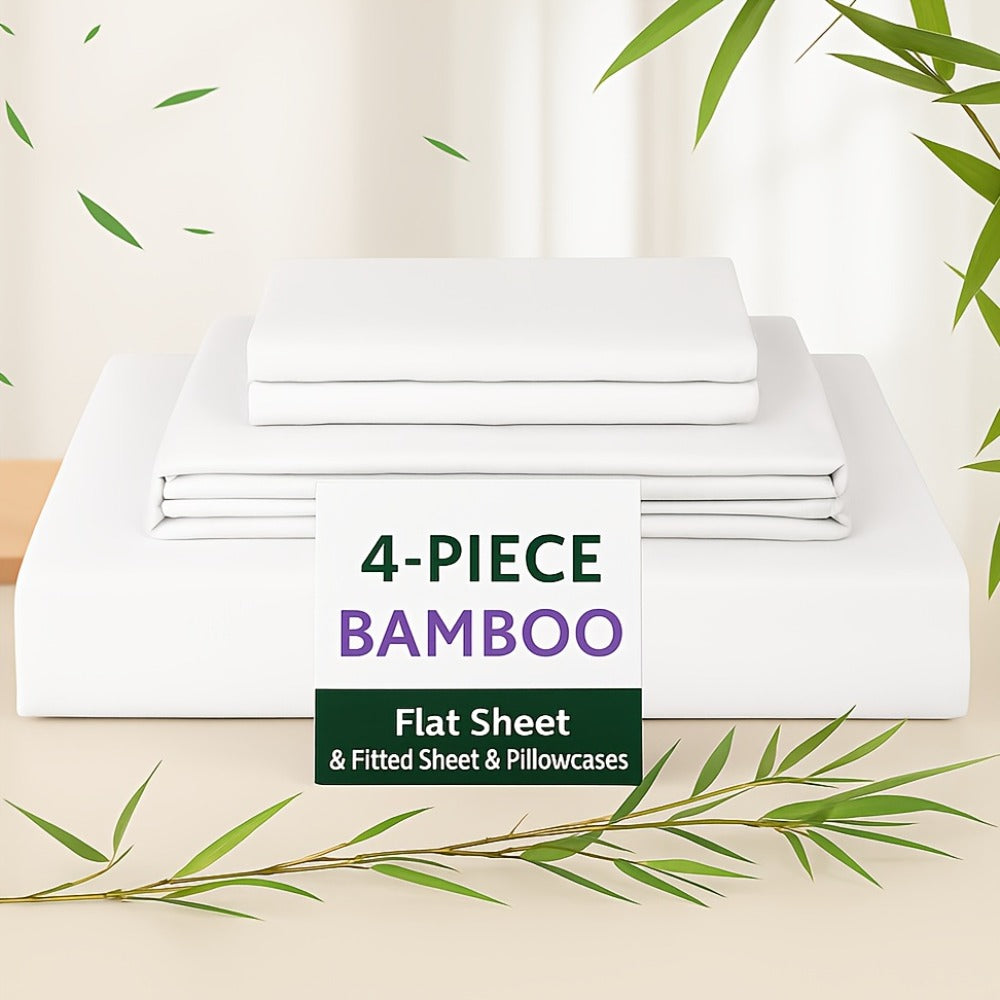 40cm Bamboo Deep-Pocket Bed Sheet Set - bedrooms, guest rooms and – additional product view 20