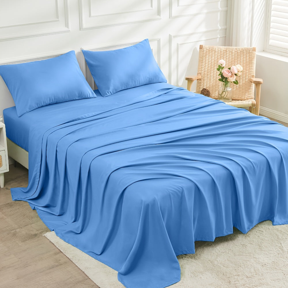 40cm Bamboo Deep-Pocket Bed Sheet Set - bedrooms, guest rooms and – additional product view 35