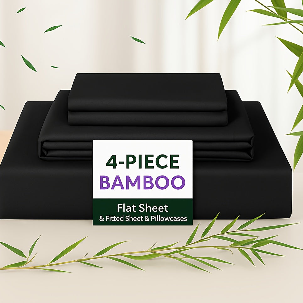40cm Bamboo Deep-Pocket Bed Sheet Set - bedrooms, guest rooms and – additional product view 37