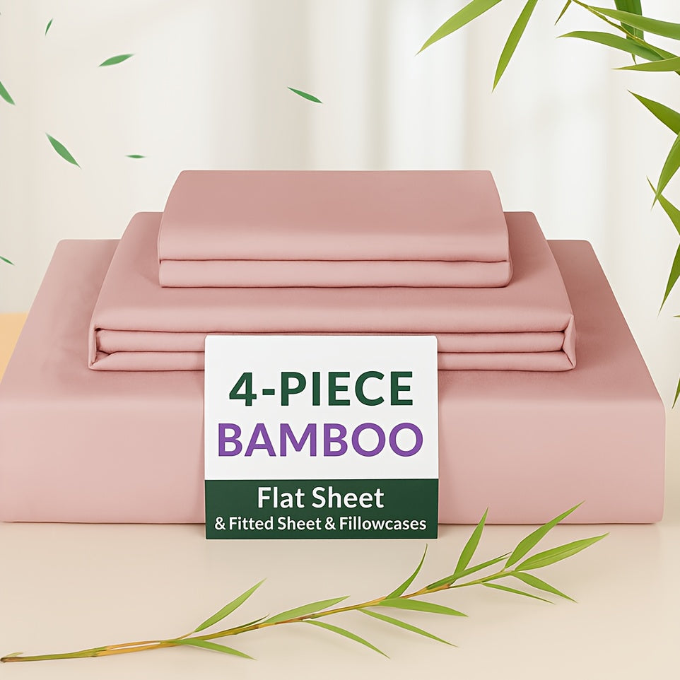 40cm Bamboo Deep-Pocket Bed Sheet Set - bedrooms, guest rooms and – additional product view 41