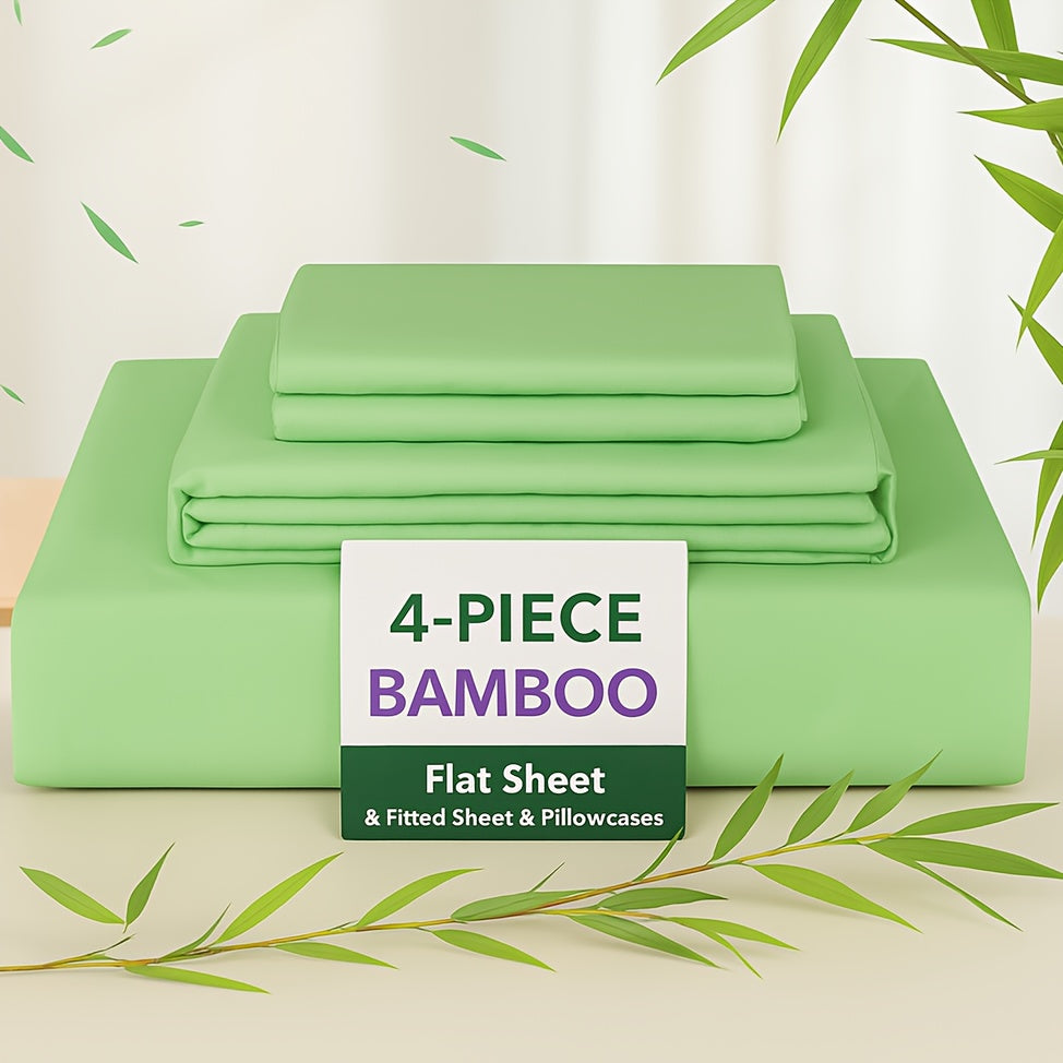 40cm Bamboo Deep-Pocket Bed Sheet Set - bedrooms, guest rooms and – additional product view 44