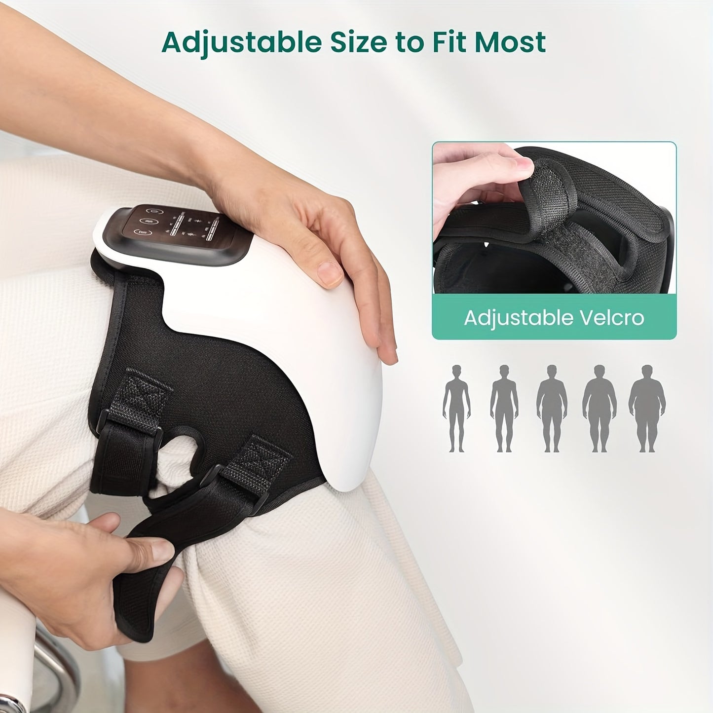 Smart Knee Massager With 3-Level Heating, Portable And Rechargeable, Perfect For Elderly, Seniors, Women'S Gifts Men'S Gifts, Gift For Mother'S Day, Mother/Father, The Best Christmas Gifts, Xmas Gift