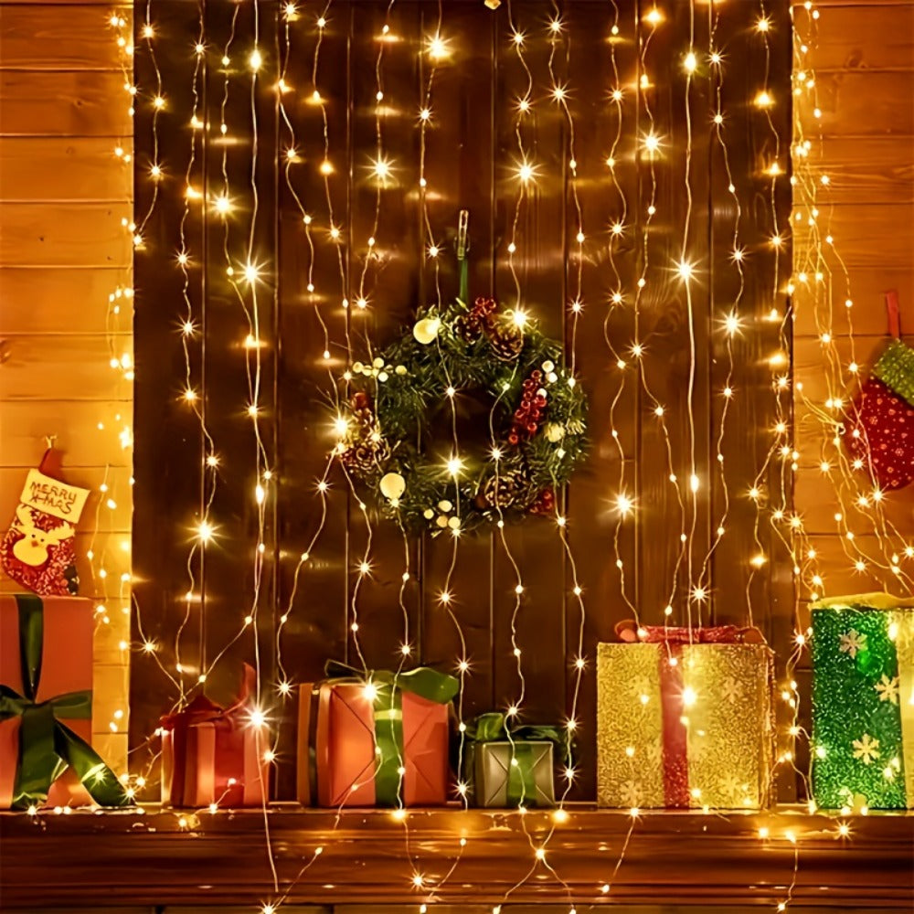 600-LED Outdoor Curtain String Lights detail view 8 for Australian shoppers