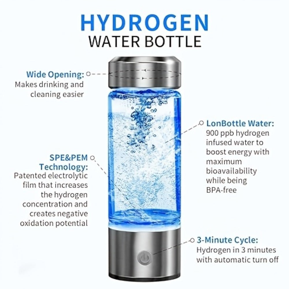 420ml Portable Hydrogen Water Bottle detail view 10 for Australian shoppers