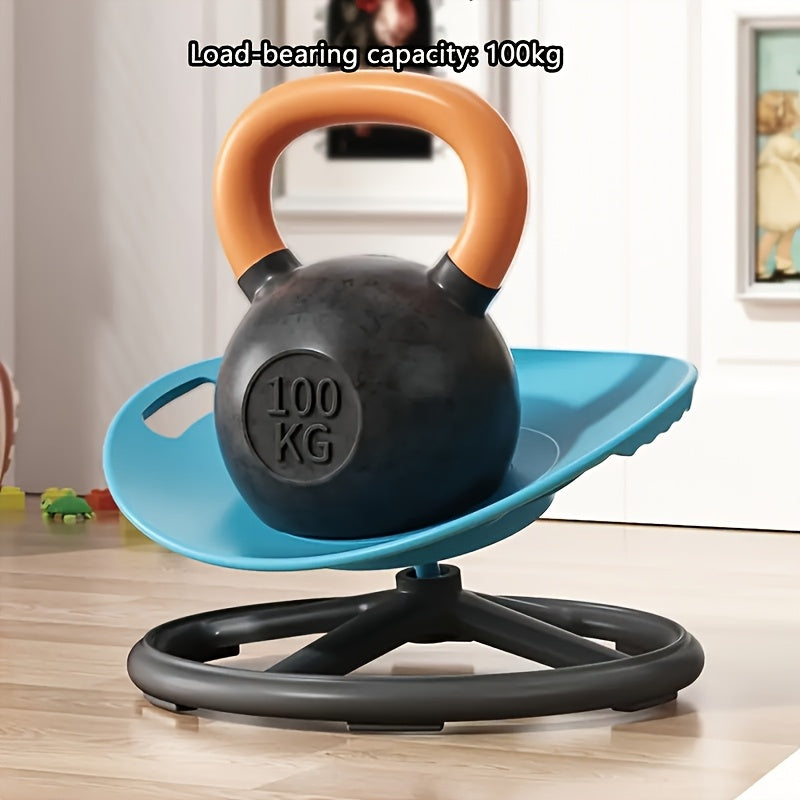 Swivel Sensory Chair Compatible for ADHD/Special Needs - Interactive Sensory Play Chair with Safety Handle, Anti-Slip Base & Oval Eggshell Design - Balance & Coordination Improvement (Assembly Required)