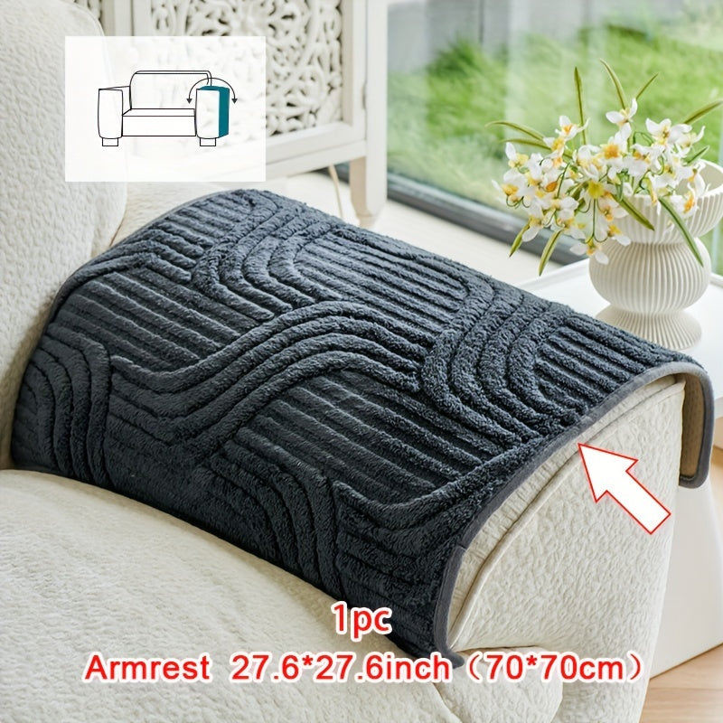 Luxury Pet-Friendly Sofa Cover 1pc - Plush Non-Slip Protector with Claw-Resistant Fabric | 300GSM Breathable Polyester for Sectional Couches